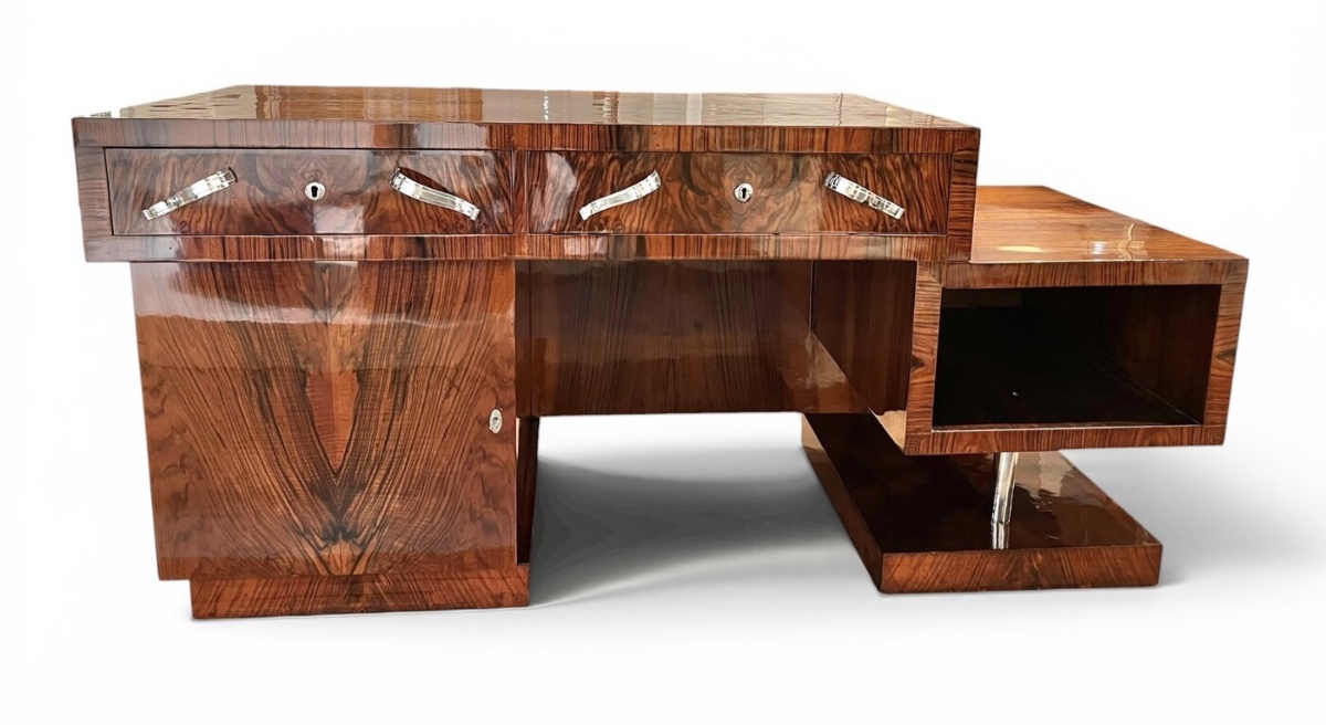 Bureau Art Deco moderniste restauré, France circa 1930-photo-1